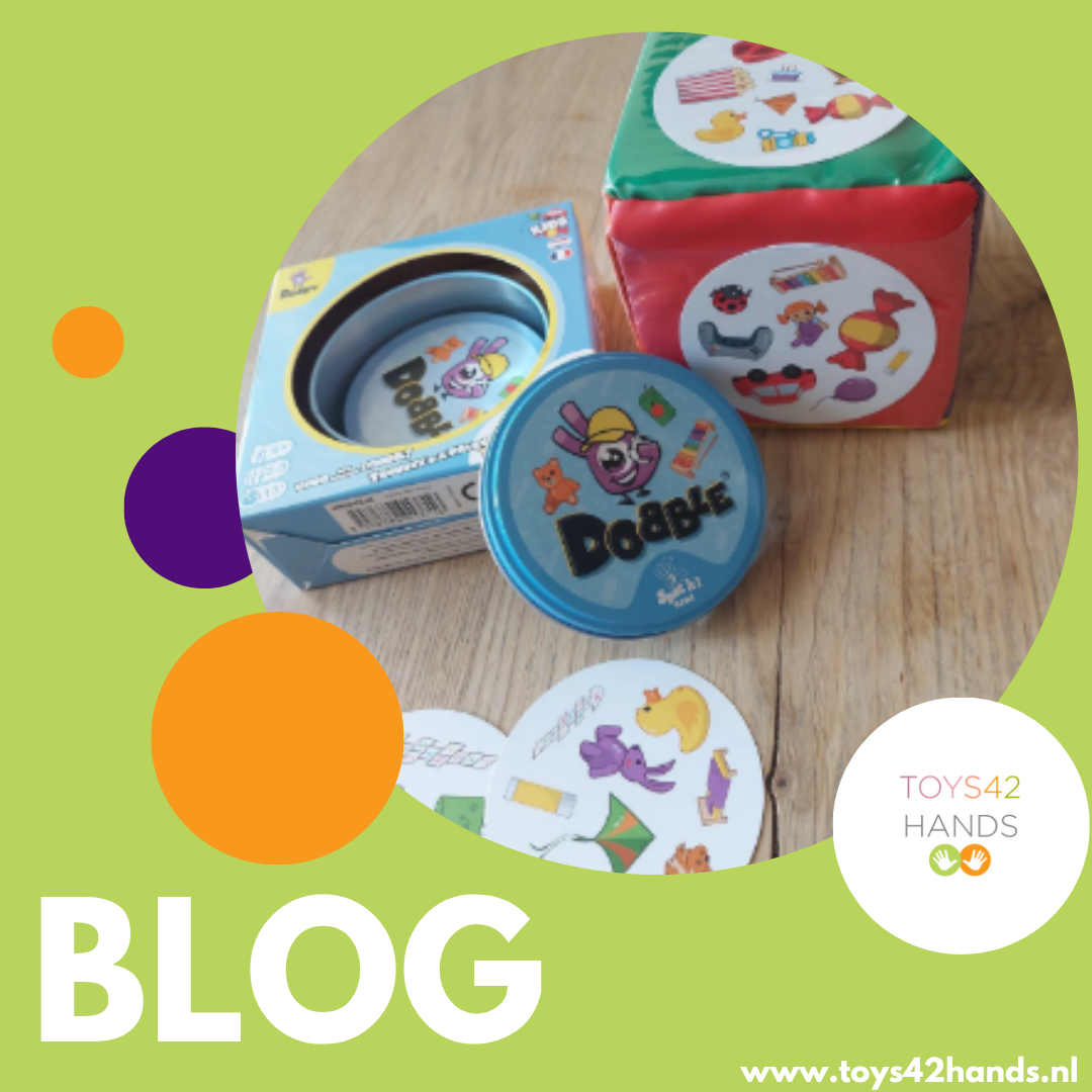 13 Speelsuggesties met Dobble en dobbelsteen met insteek