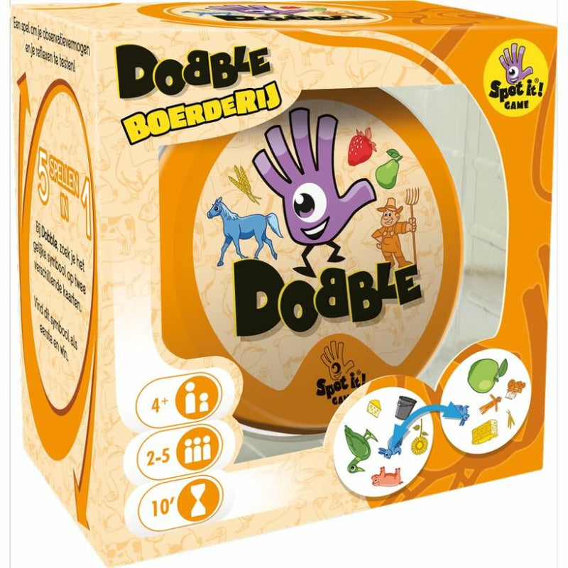 dobble boerderij, spel, basisschool