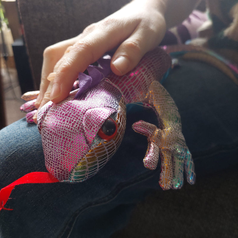 zanddier salamander , sensoriek materiaal, autisme knuffel