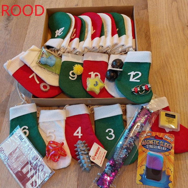 diy adventskalender motoriekspielzeug, sensoriek material