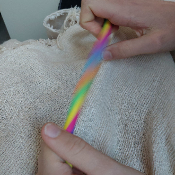 stretch fidget regenboog snoer uitrekken, motoriek speelgoed toys42hands
