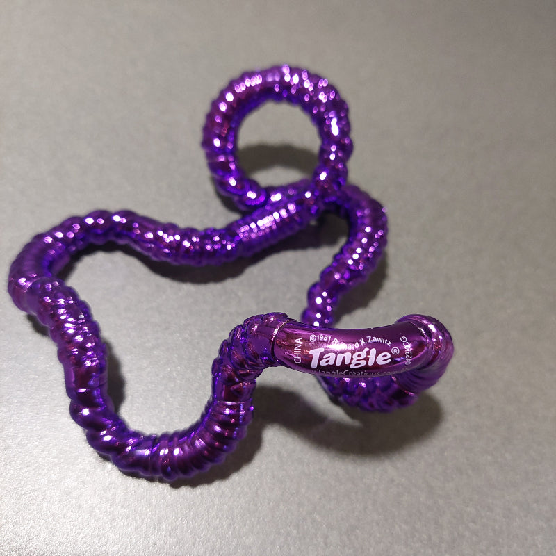 volwassenen fidget, tangle metallic paars, 