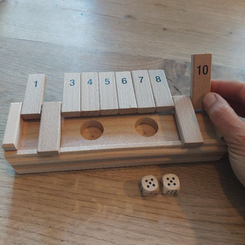 voorbeeld shut the box, motoriekspeelgoed
