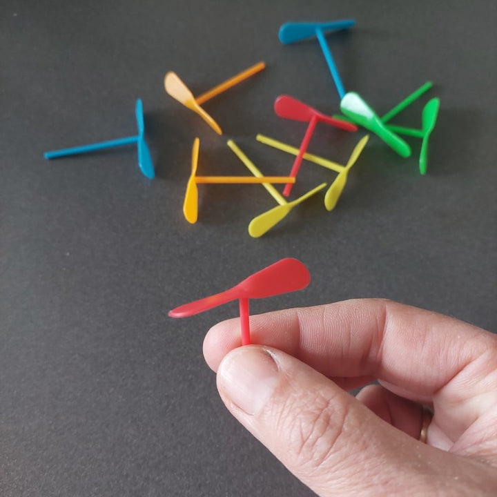 mini vinger propeller, fijn motoriek speelgoed, uitdeelcadeau, motoriekspeelgoed