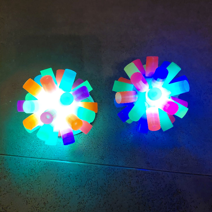 led licht stuiterbal, stekel bal, sensoriek bal, licht stuiterbal