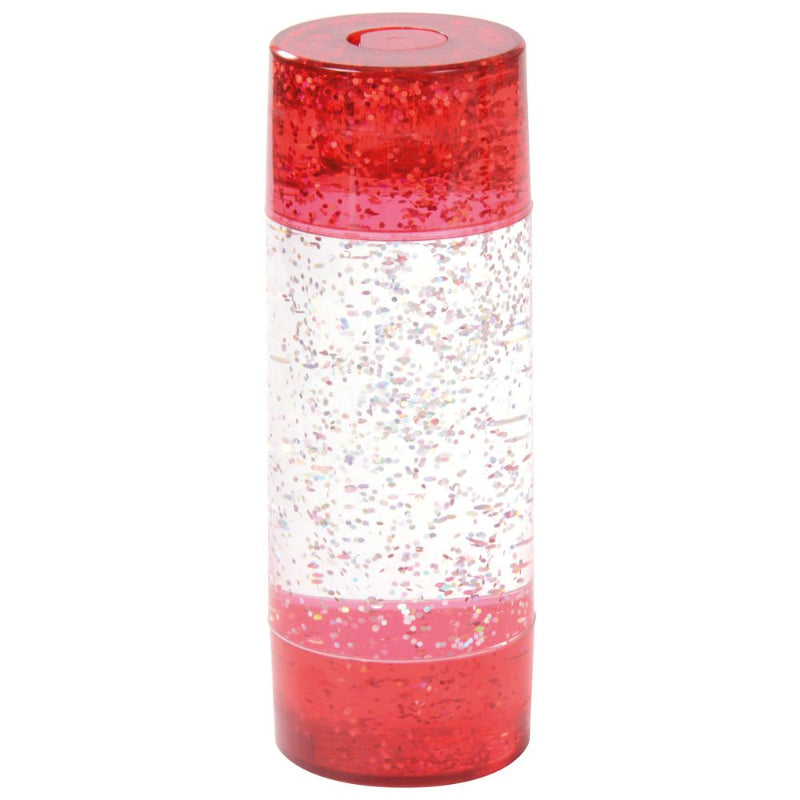 Glitterröhre, slow motion lava loper, liquid timer, rood