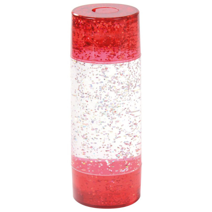 Glitterröhre, slow motion lava loper, liquid timer, rood