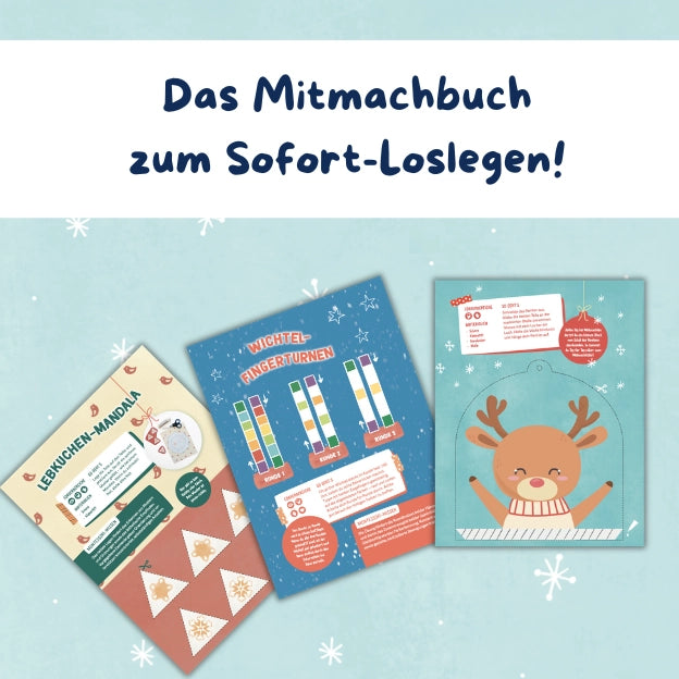 Das mitmach buch adventskalender, montessorie aufgaben als vorweihnachtliche aktivität