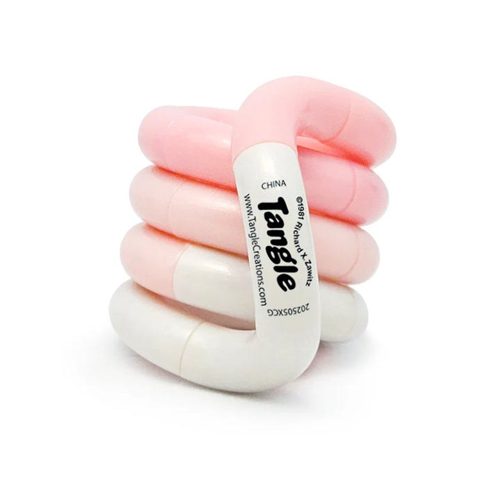 Tangle clouds roze beige, pastel roze tangle, nieuw