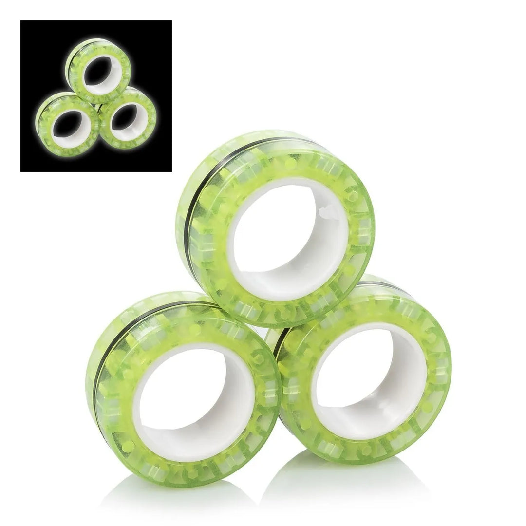 Magnetische fidget-ringen – Glow in the Dark