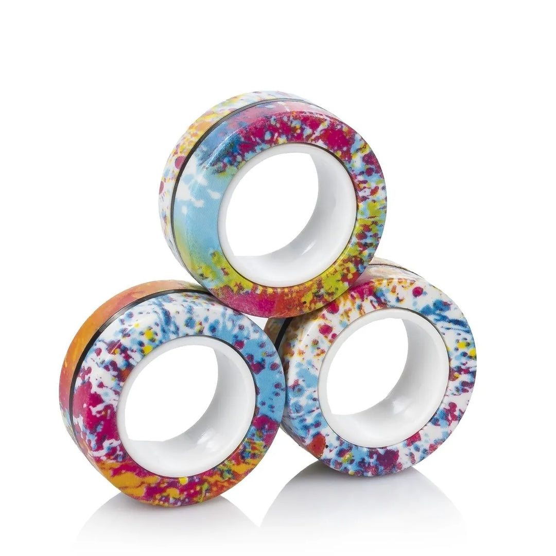 Magnetic Fidget Rings – Paint Splash edition
