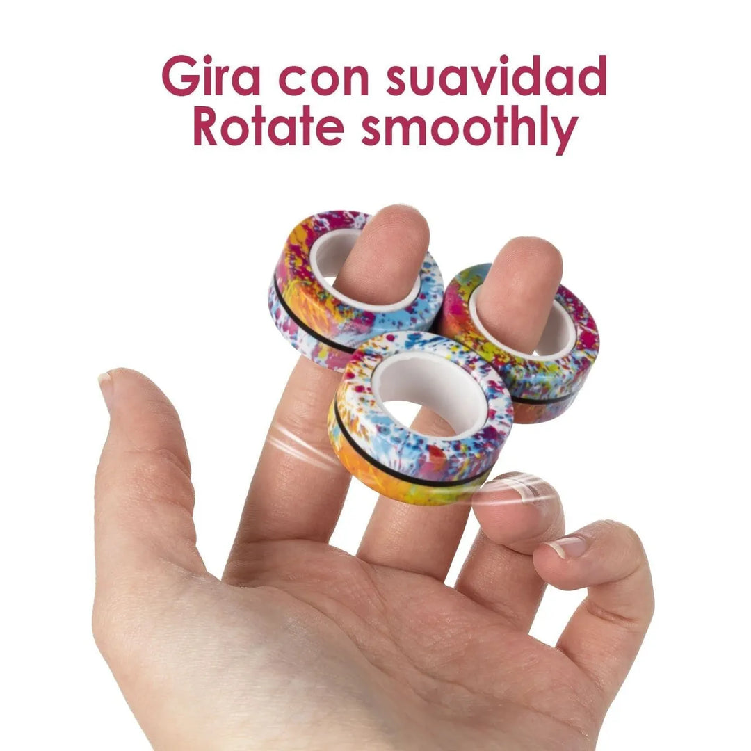 Magnetic Fidget Rings – Paint Splash edition