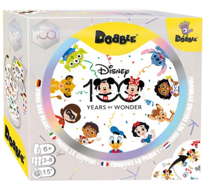 Dobble disney, impulscontrole spel, train sociale vaardigheden zo als omgang met winst en verlies, 