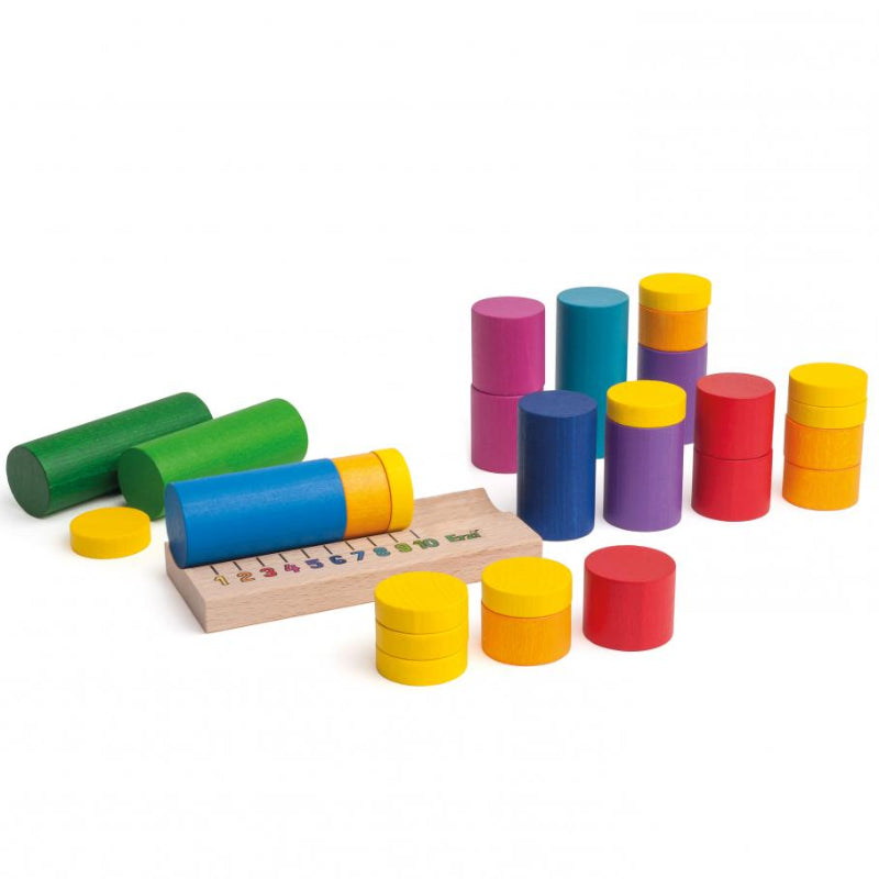 Erzi Lernspiel Zahlenraum bis 10 houten rekenmateriaal