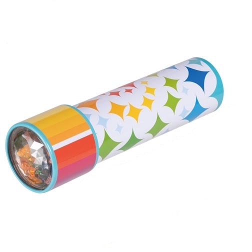 Goki caleidoscoop Galaxy met kleurrijke kijkbuis op een witte achtergrond, motoriek en sensoriek speelmateriaal