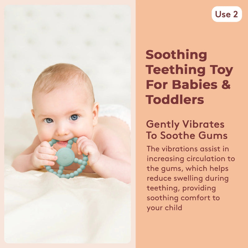 soothing teething toys, vibrating ring, sensory toy, sensoriek speelgoed