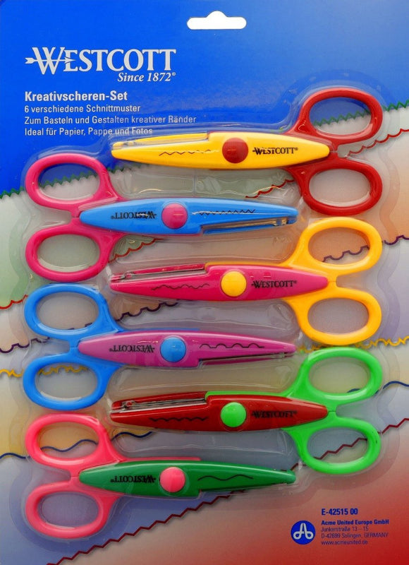 Set van 6 Westcott figuurscharen voor fijne motoriek
