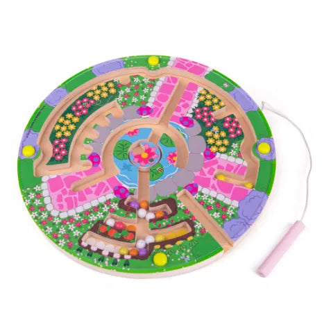 Flower garden maze labyrinth