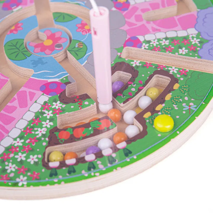Flower garden maze labyrinth