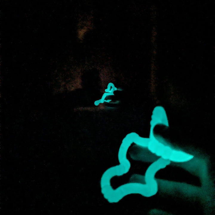 glow in the dark tangle voor spiegel, sensoriek speelmateriaal, fidget