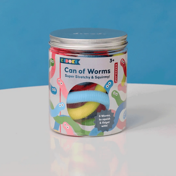 Dose mit 6 Würmern