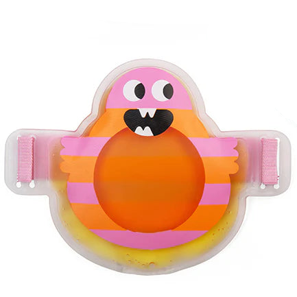 roze oranje monserer van de oopsie monster van kidoki kikkerland, 
