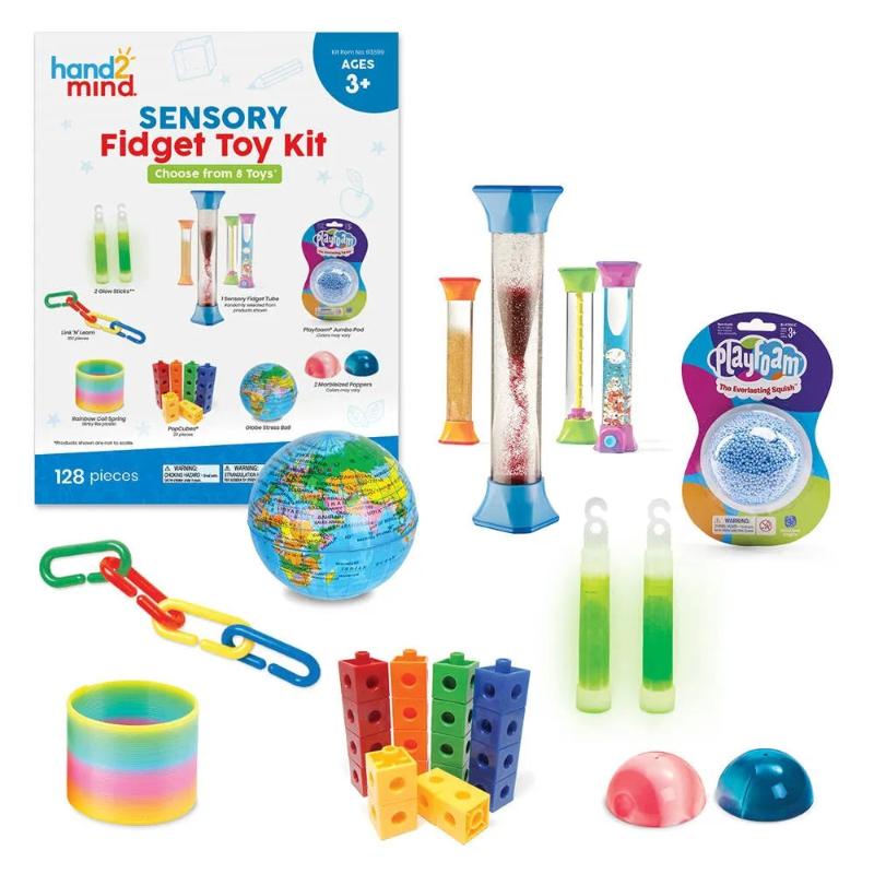 Fidget Set ab 3 Jahren von Learning Resources, Schulmaterial, Treppenfeder, playfoam, Antistressball, Kettenglieder und mehr