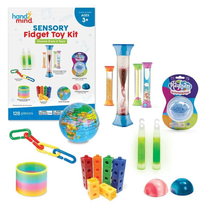 Fidget Set ab 3 Jahren von Learning Resources, Schulmaterial, Treppenfeder, playfoam, Antistressball, Kettenglieder und mehr