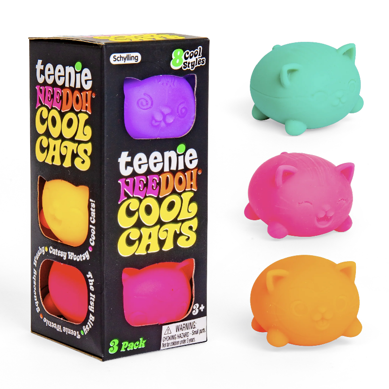 verpakking van schlylling, needoh, teenie needoh cool cats