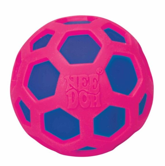 roze blauw fidget needoh atomic bal, antistressbal, flutschi bal