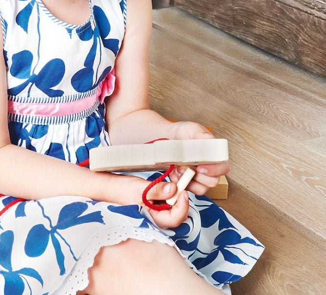 Wooden sewing shoe