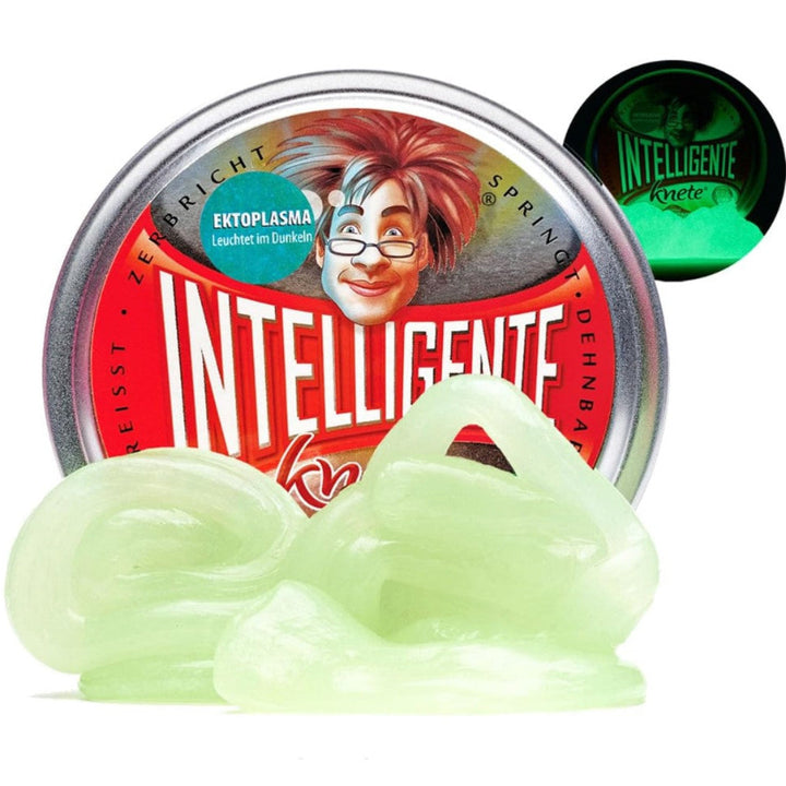 intelligente knete ektoplasma, glow in the dark, putty knete, fidget knete, fidget klei