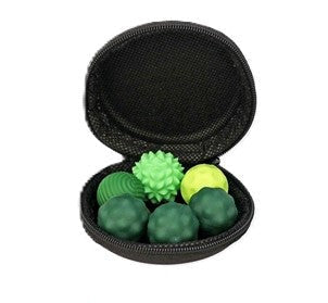 calmsphere, fidgnetics, magnetische sensory ballen, groen in doosje