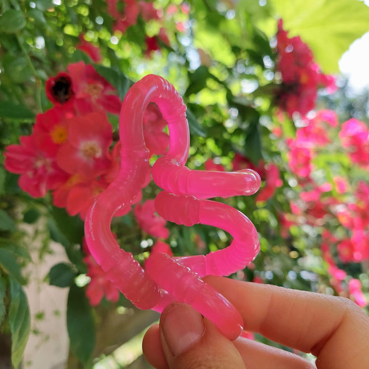 glow in the dark structuur tangle roze, nieuwe serie van tangle, fidgettoys