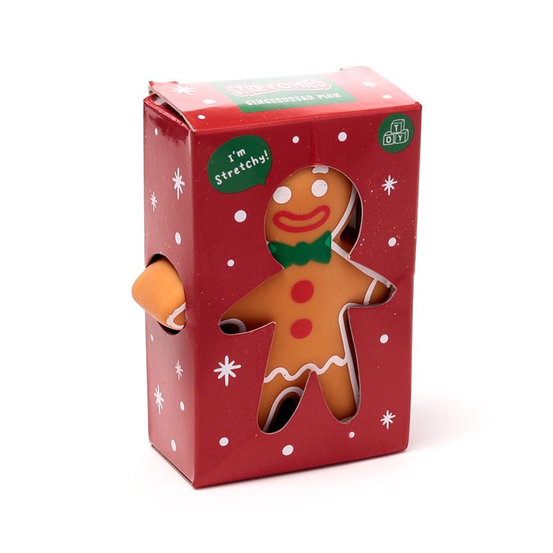 peperkoekenman antistress pop in verpakking, stretchy, fidget