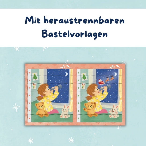 knutsel opdrachten in een adventskalender, thema montessorie, motoriek knutselboek
