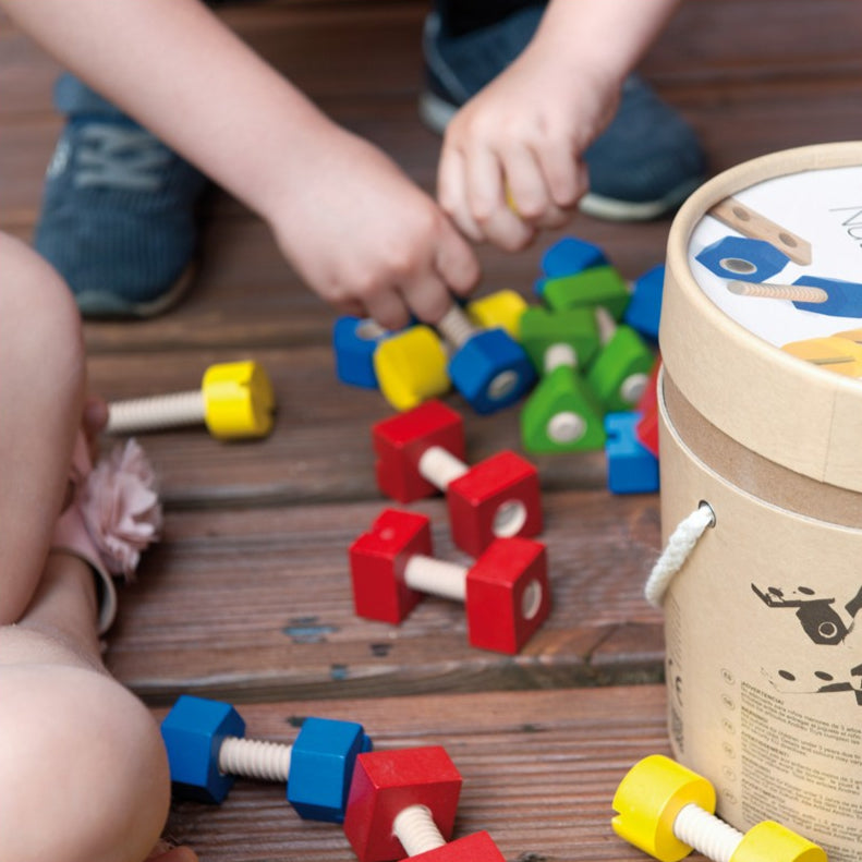 andreu toys Houten schroeven en moeren