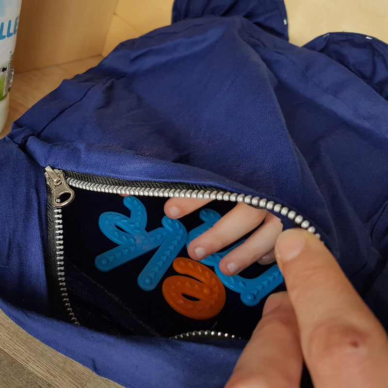 Legler Voelmuurtje met rits aan de achterkant