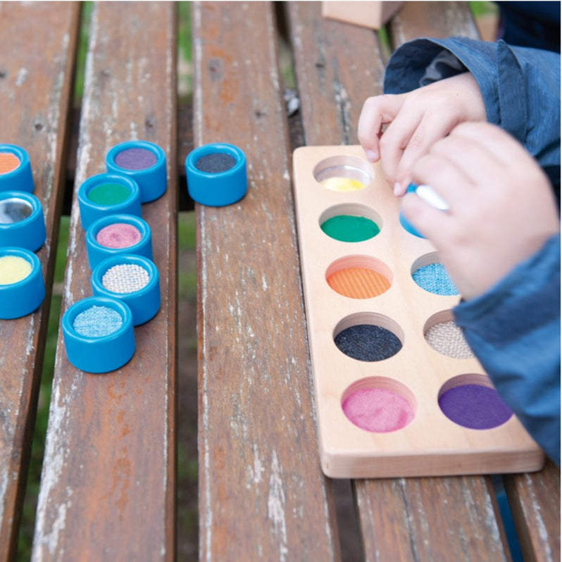 andreu toys Voelmemo plankje gevorderde blauw