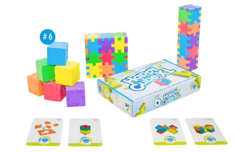 Toys42Hands Happy cube XL groot 6stuks