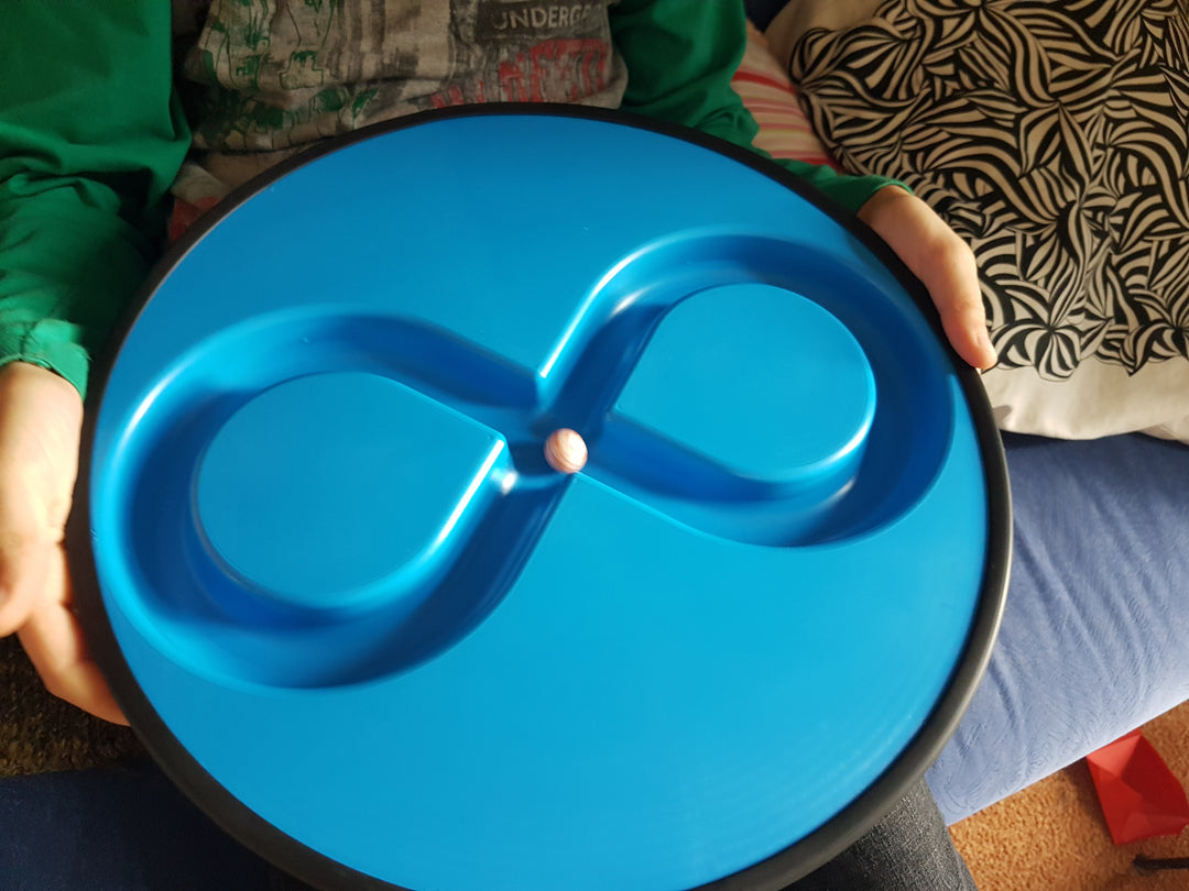 Jakobs Lemniscaat liggende acht blauw