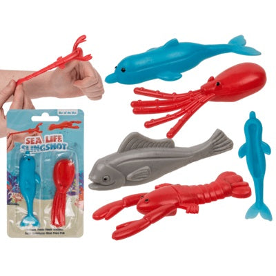 Toys42Hands Katapult schiet zeedieren 2 stuks