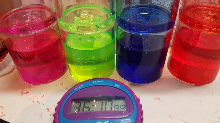 JToys Lavadom klein met stopwatch, 30 minuten looptijd, sensoriek materiaal
