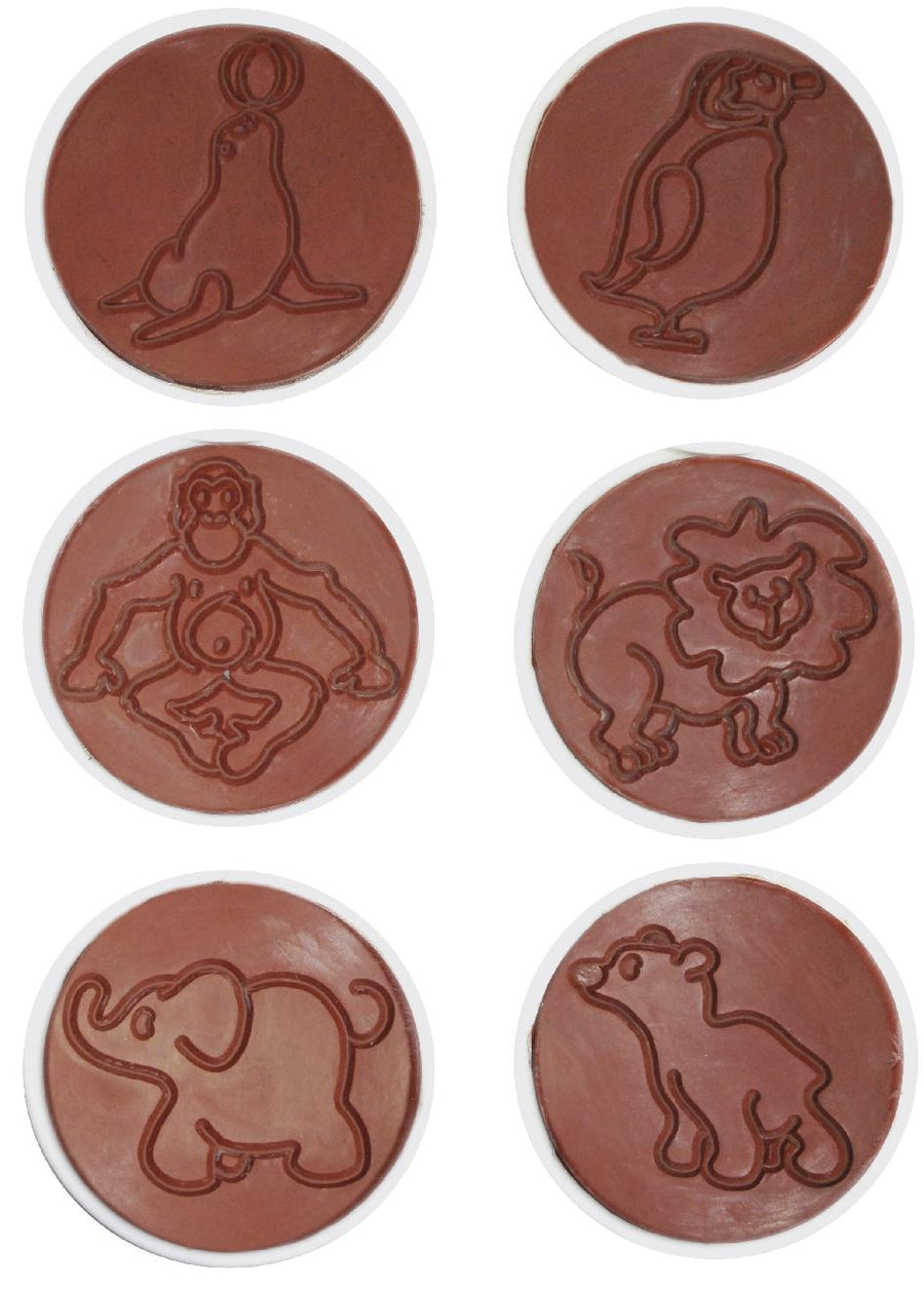 JToys Dierentuin reuzestempels 6 stuks