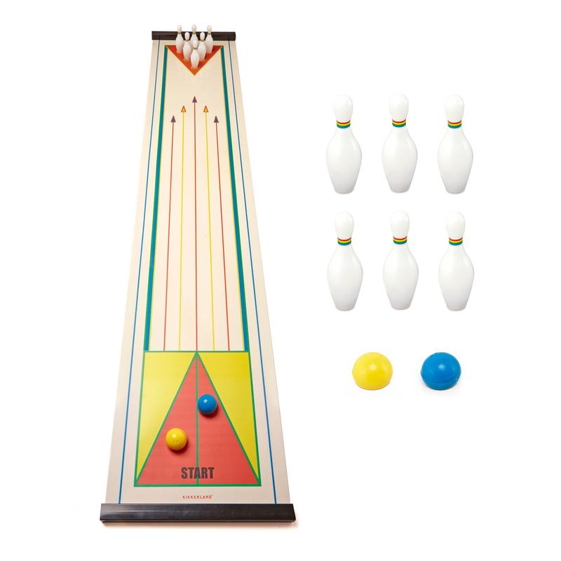 kikkerland Tafel bowling, inhoud van de verpakking 
