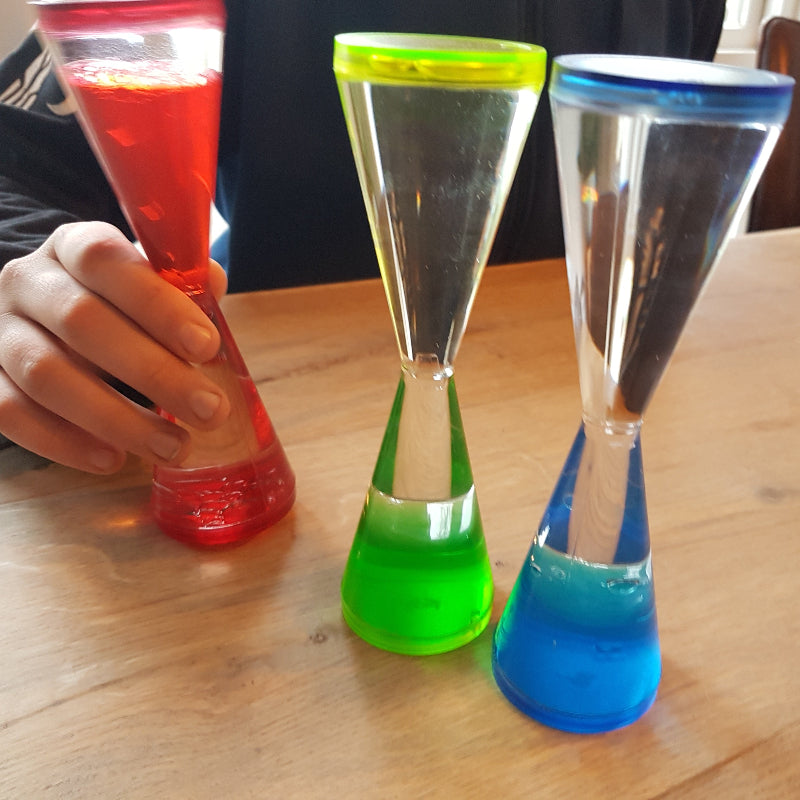 Toys42Hands Lavaloper nieuw, liquid zandloper, sensorisch speelgoed