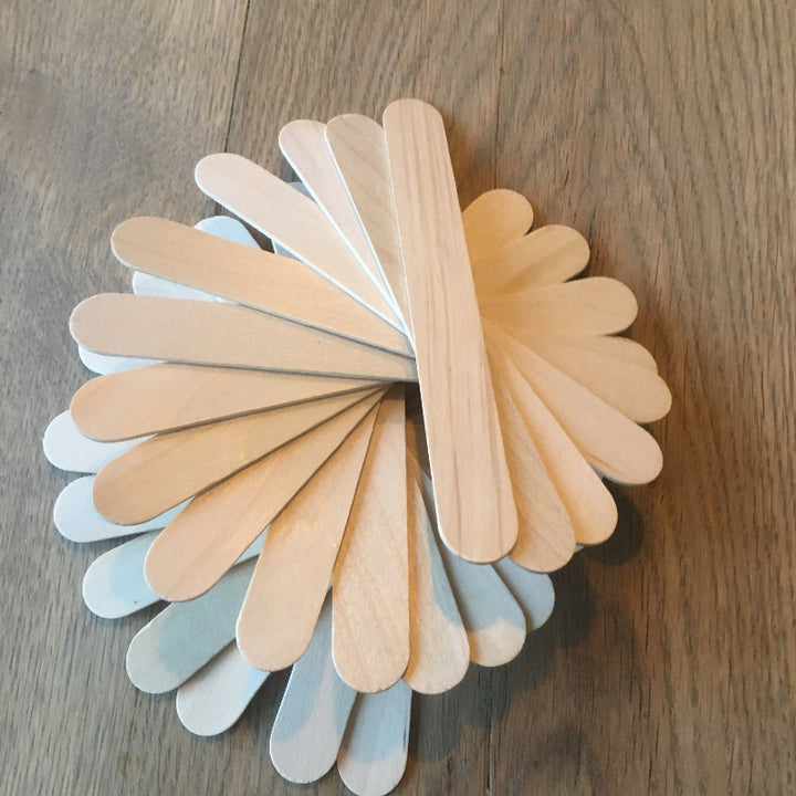 JToys Ijsstokjes groot natuur, toren bouwen, constructie materiaal