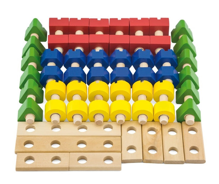 andreu toys Houten schroeven en moeren