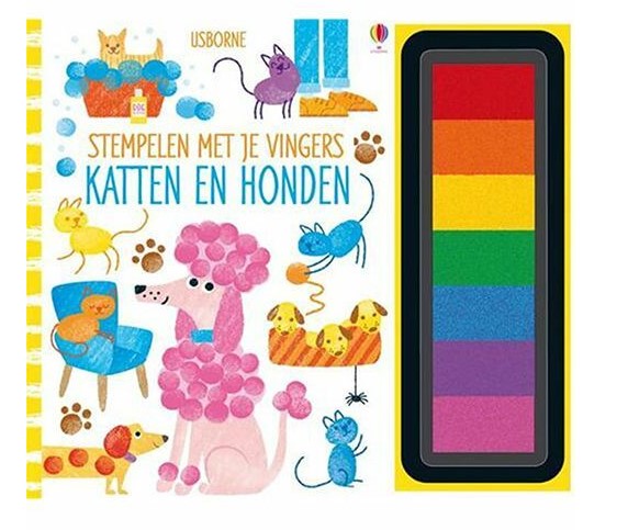 Toys42Hands Stempelen met je vingers - Katten en honden