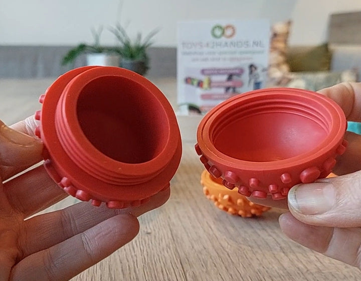 Toys42Hands Sensoriek motoriek modelleer ballen 4 stuks, open kogel